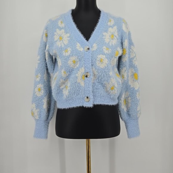 Willow and Wind Blue Floral Sweater - Picture 2 of 8